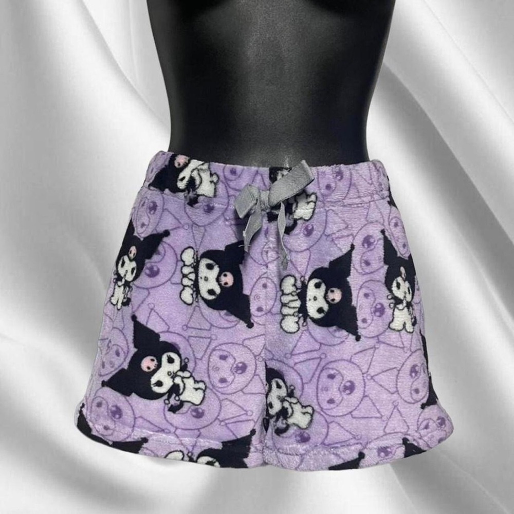 Sanrio Kuromi Fuzzy Mini Shorts
